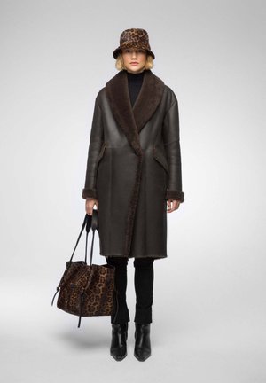 MURIELLE - Mantel - dark brown