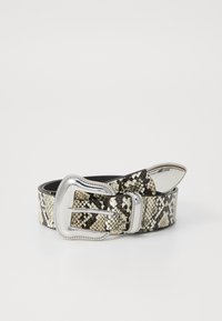 ONLCOBRA WESTERN BELT  - Belt - black/white/silver-coloured