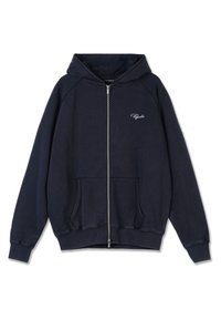 SIGNAR RAGLAN JACKET - Športna jopa s kapuco na zadrgo - vintage black unbleached