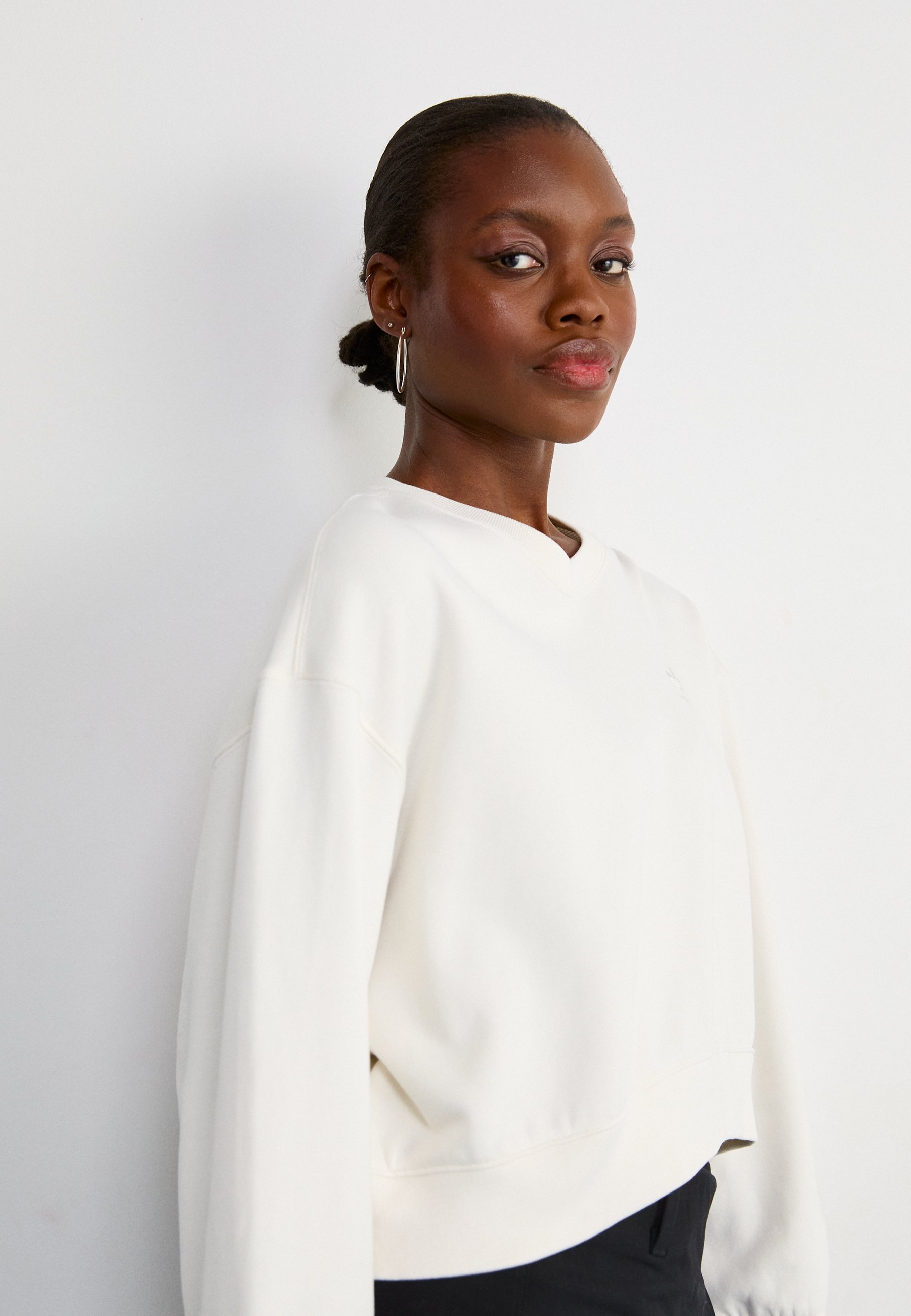 adidas Originals NELSON CREW - Sweatshirt - cloud white/white