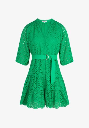 Morgan EMBROIDERED A-LINE MINI - Blousejurk - vert