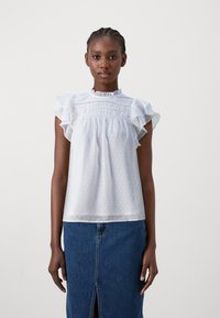 Vero Moda VMSUN DOBBY - Bluse - bright white