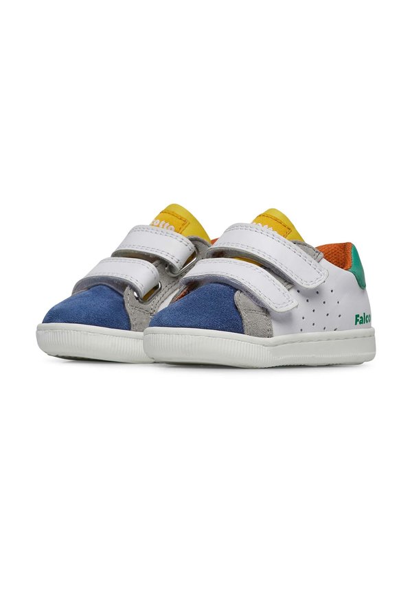 Lauflernschuh – weiß blau grun