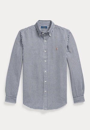 Polo Ralph Lauren, CUSTOM FIT GINGHAM OXFORD SHIRT - Chemise - white spring/navy
