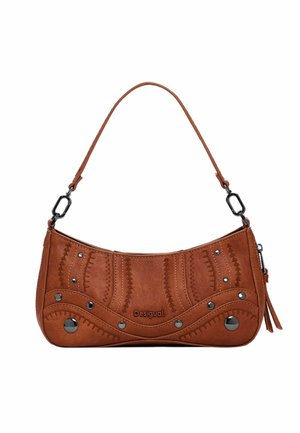 SMALL EMBROIDERED - Handtasche - brown