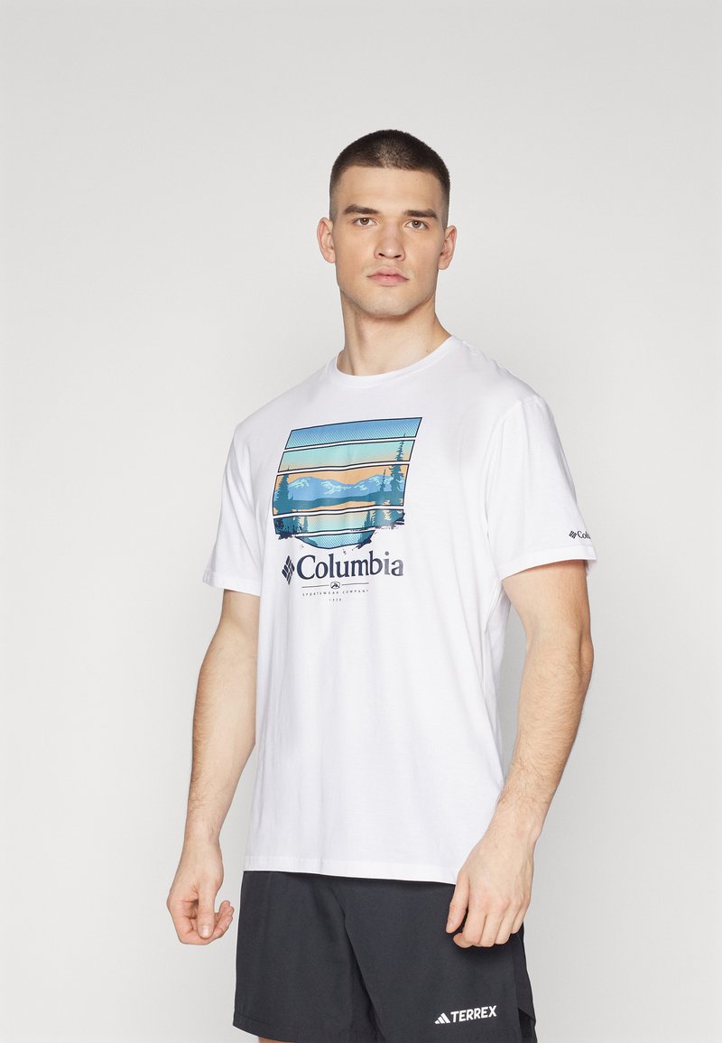 Columbia PATH LAKE™ GRAPHIC TEE - T-shirts print - white/colorful