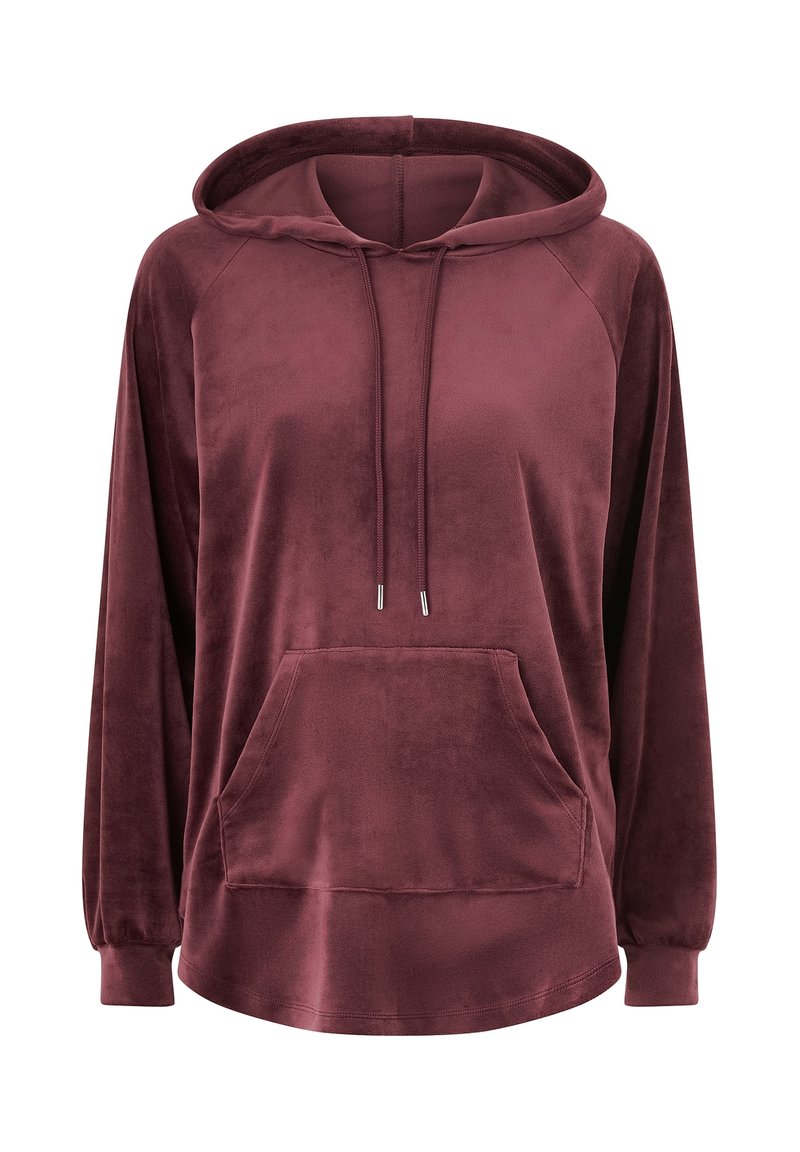kapuzenpullover sweatshirt bordeaux damen