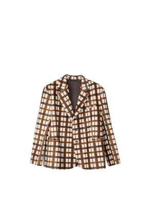 Leren jas - beige braun