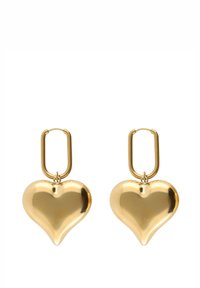 WITH HEART-SHAPED  - Ohrringe - goudkleurig