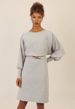 Apart Strickkleid - graumeliert