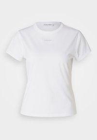 NANO LOGO SLIM - Jednoduché tričko - bright white