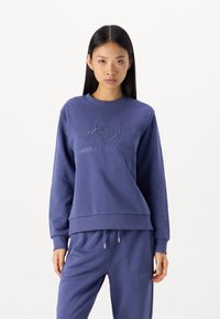 GANT TONAL SHIELD C NECK - Sweatshirt - dusty navy