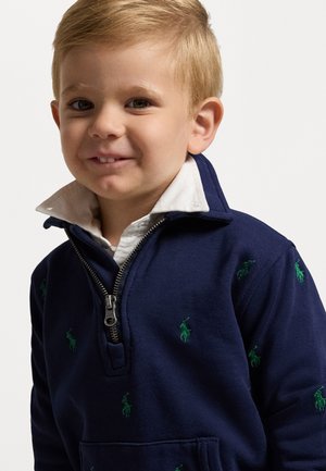 POLO PONY FLEECE COLLARED SWEATSHIRT - Pullover - refined navy