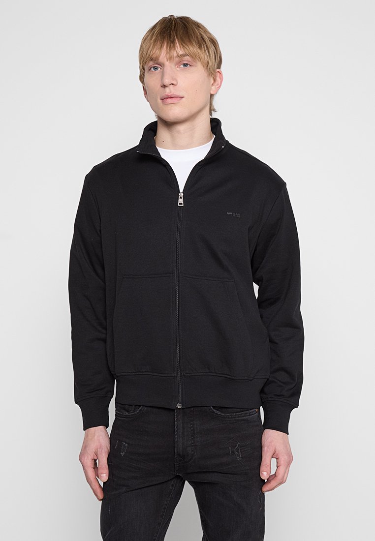 GAS Sweater met rits zwart
