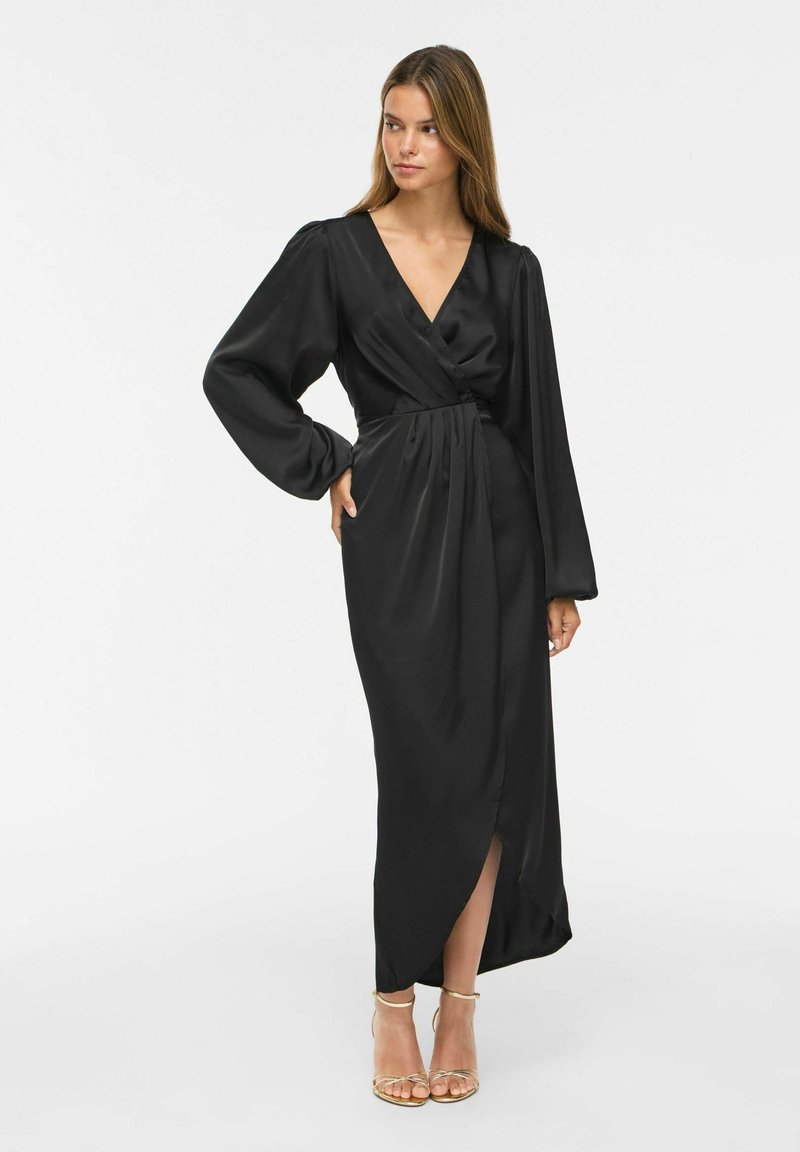 black long sleeve graduation dress Wrap Satin Dress Black Dress With Sleeves Black Dress Silky Dress With Sleeves Americana Farmhouse 12 Drawer Size:dress size pants : 36 SCH006352_Y_L Wedding dress having a fashionable and