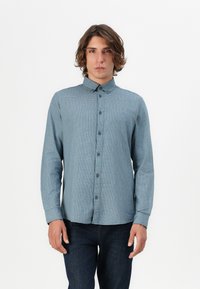 TOM TAILOR STRUCTURED SHIRT - Camisa - teal