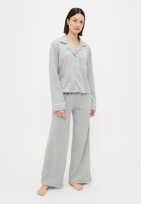 Polo Ralph Lauren LONG SLEEVE PJ - Conjunto de pijama - heather grey