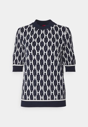 Jumper - mottled dark blue