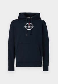 GLOBAL STRIPE WREATH TEE HOODY - Felpa con cappuccio - desert sky