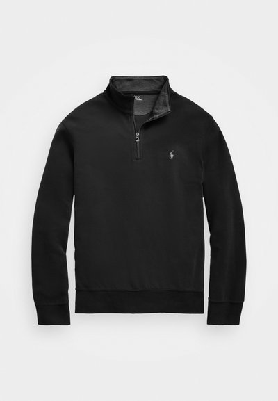 Polo Ralph Lauren Big & Tall LUXURY JERSEY QUARTER ZIP PULLOVER - Camisola de manga comprida - black
