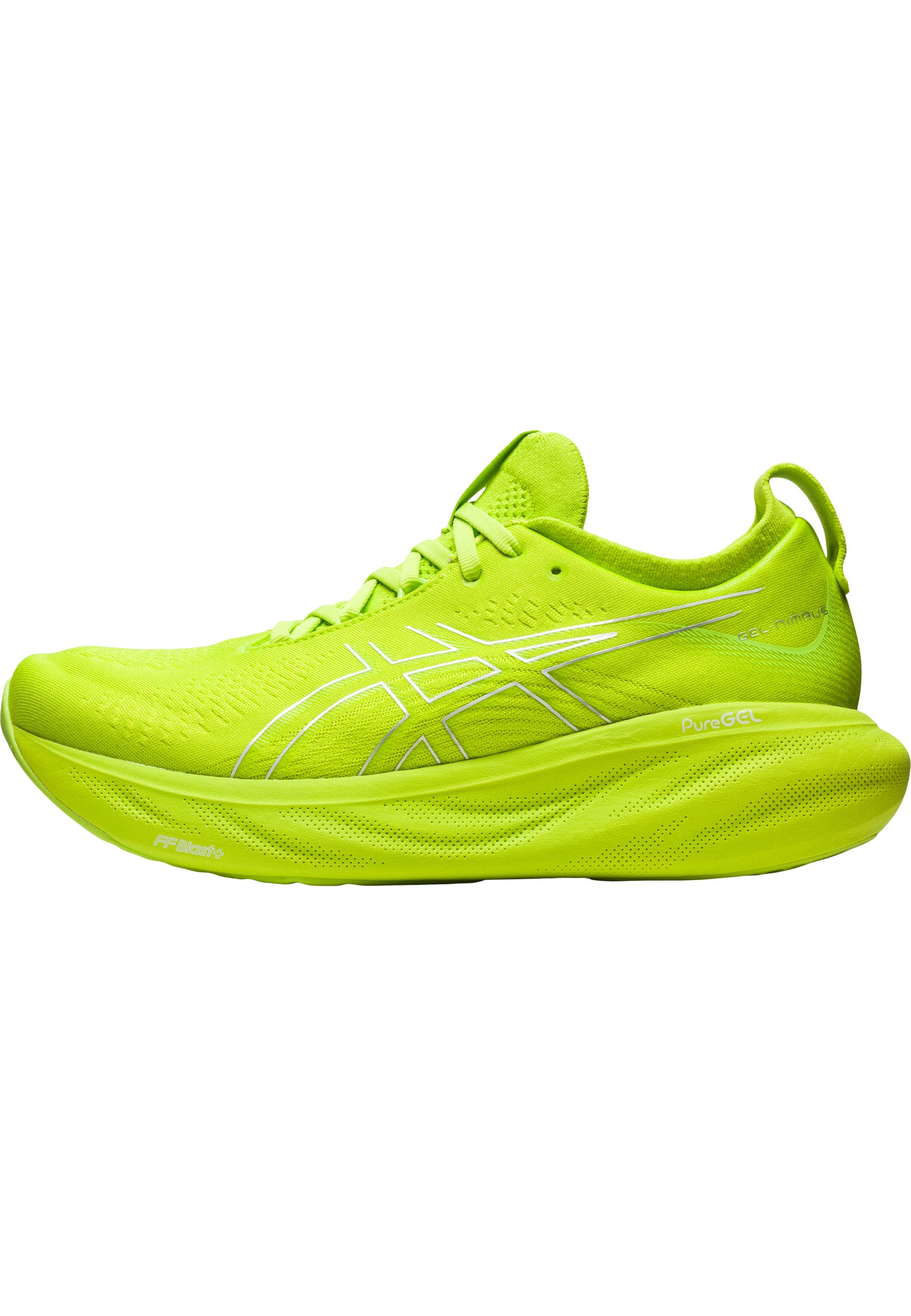 ASICS GEL-NIMBUS 25 - Neutral lime white/neongelb zest Laufschuh 