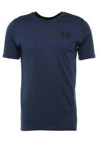 LEFT CHEST LOGO - T-shirts med print - academy/black