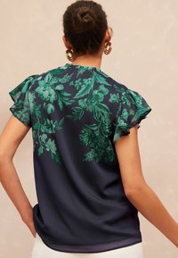 Love & Roses Blúz - teal floral