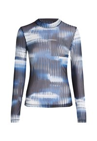 GLITCH - Hosszú ujjú felső - all over midnight glitched glass pattern