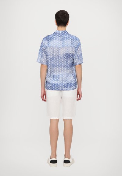 120% Lino SHORT SLEEVE  REGULAR FIT MEN SHIRT - Srajca - washed blue