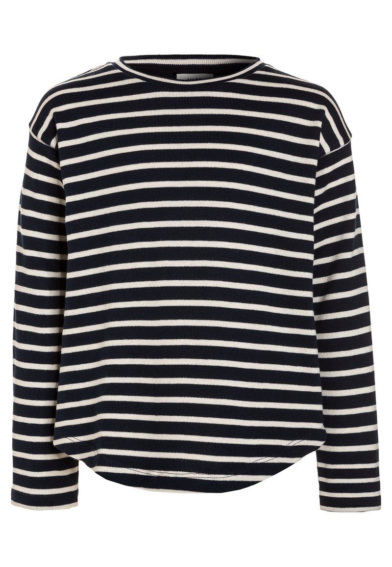 Mads Nørgaard BRETAGNE THILKELINA - Strickpullover - navy/ecru