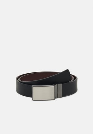 WENDE-GÜRTEL / REVERSIBLE BELT - Pásek - black/dark red