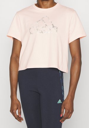 T-shirt med print - light pink