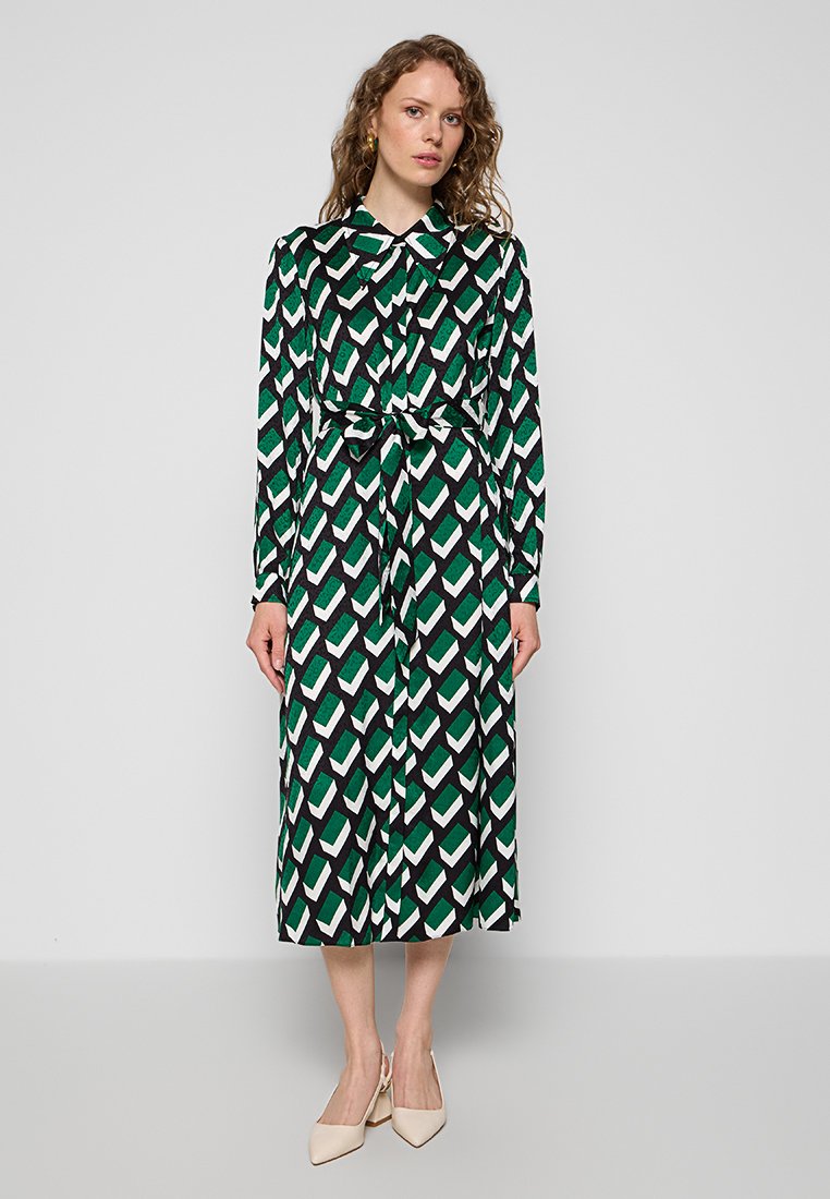 Diane von Furstenberg Blousejurk groen Diane von Furstenberg Blousejurk groen
