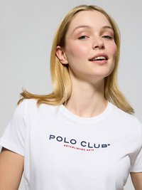Polo Club REGULAR FIT TINA EST MINIMAL TITLE - Camiseta estampada - white