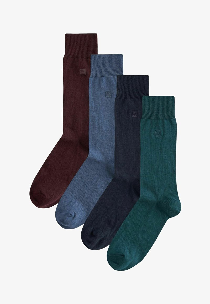 Next SIGNATURE 4 PACK - REGULAR FIT - Strømper - blue burgundy red