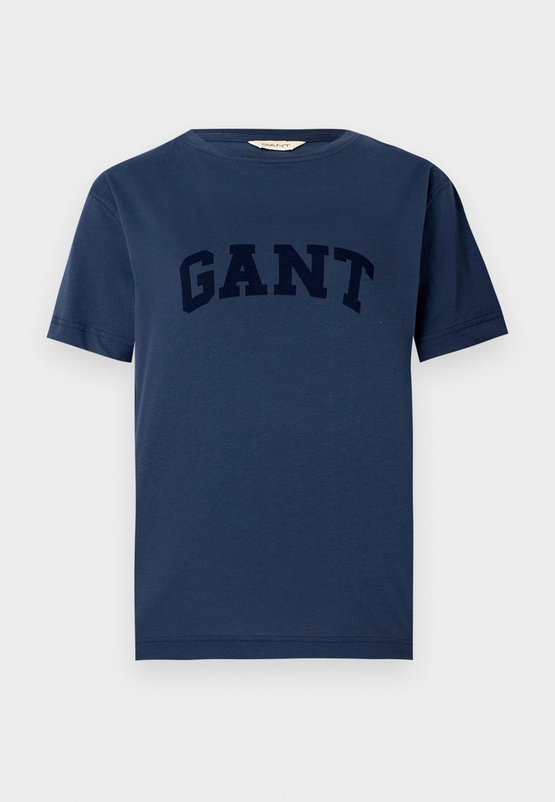 Gant T-shirt print blauw Gant T-shirt print blauw