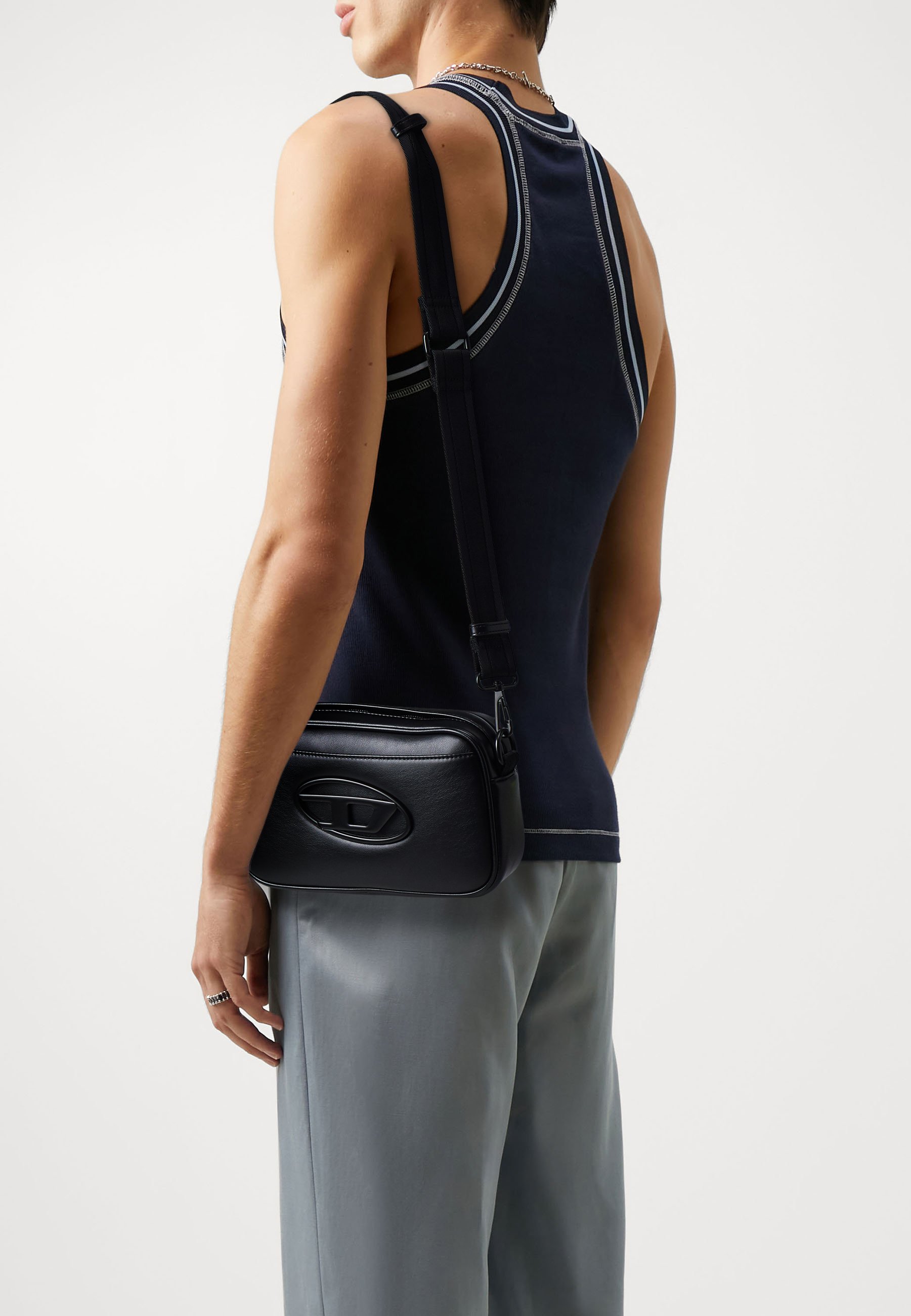 Diesel CAMERA BAG UNISEX - Cross body bag - black - Zalando.co.uk