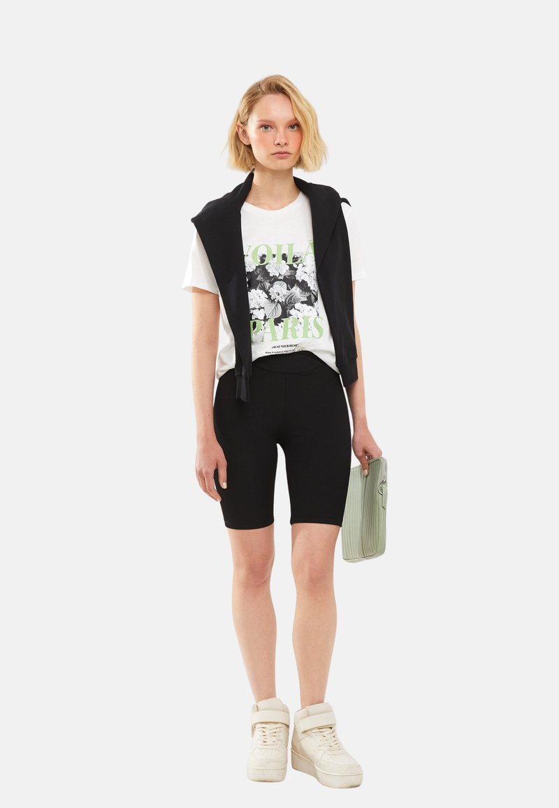 Damen T-Shirts | LC Waikiki CREW NECK SHORT SLEEVE T-Shirt print ecru/offwhite - BK66187 Damen T-Shirts | LC Waikiki CREW NECK SHORT SLEEVE T-Shirt print ecru/offwhite - BK66187