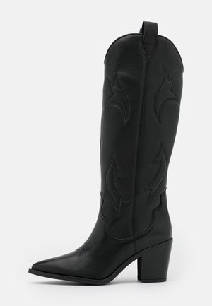 Kovbojské/motorkářské kozačky - black