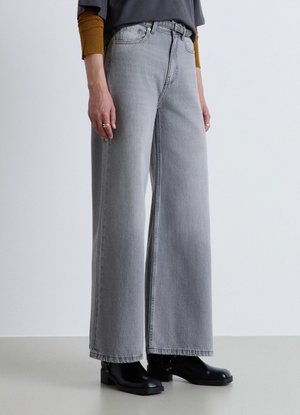 Calliope, JEAN TINTA UNITA - Wide Leg - grigio denim