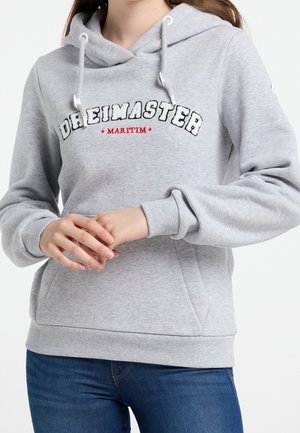 Kapuzenpullover - mottled light grey