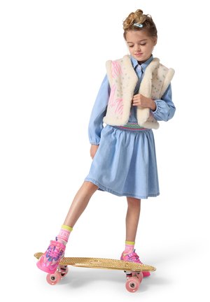 Billieblush, DRESS KID GIRL - Robe en jean - double stone bleach