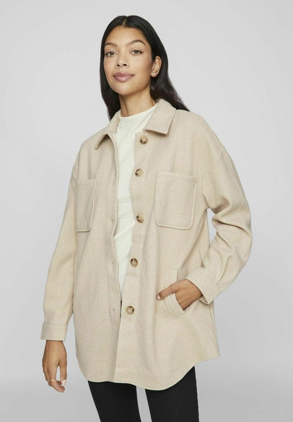 VIKIMMI NOOS - Kurzmantel - natural melange