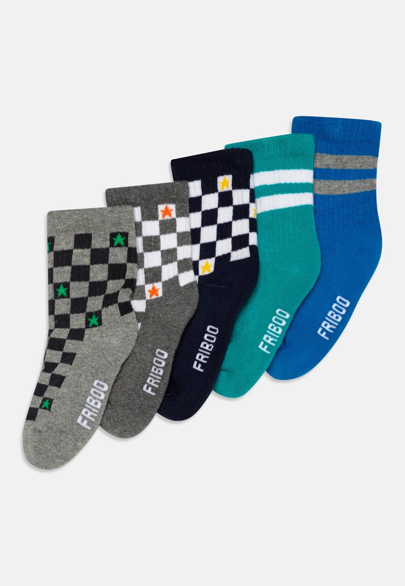 Friboo 5 PACK - Strømper - mottled grey/blue/turquoise