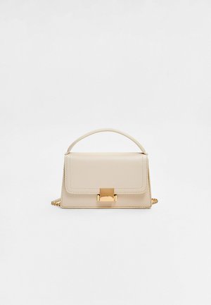 Stradivarius DOUBLE-HANDLE - Borsa a tracolla - beige