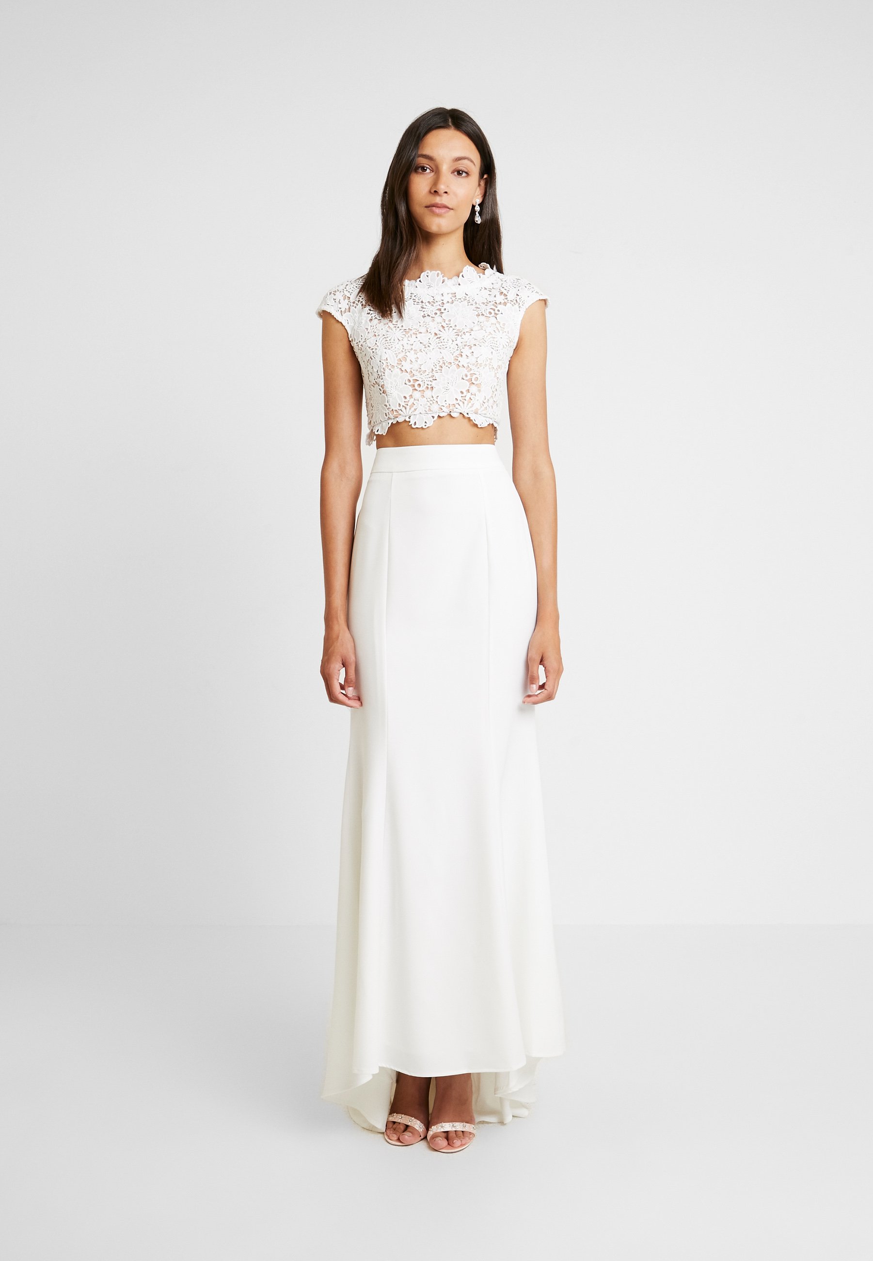 Jarlo Farah Set Maxirock White Offwhite Zalando De 