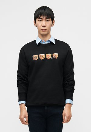 REG FIT CUBES - Sweatshirt - black