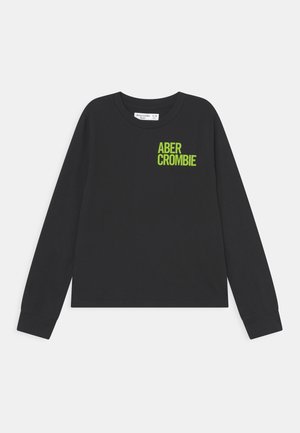 VERTICAL PRINT LOGO SOLID - Maglietta a manica lunga - black