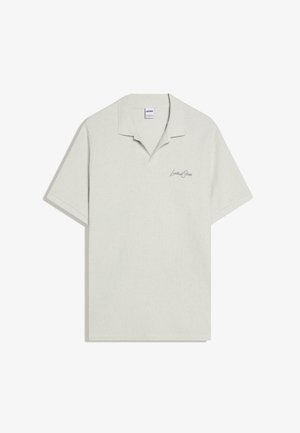 Bershka, EMBROIDERED STRUCTURED SHORT SLEEVE - Polo shirt - light grey