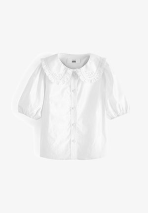 PRETTY EMBROIDERED COLLAR - Koszula - white